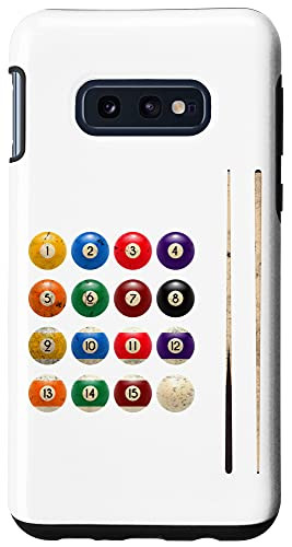 Galaxy S10e Funny Billiard Balls Pool Rack Cue Stick Snooker Player Case