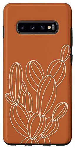 Galaxy S10 plus Cactus Botanical Desert Boho Modern Burnt Orange Terracotta Case