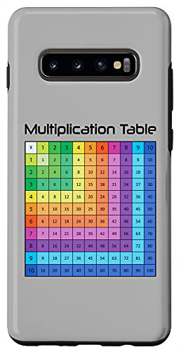 Galaxy S10 plus Multiplication Table Math Mathematics For Kids Case