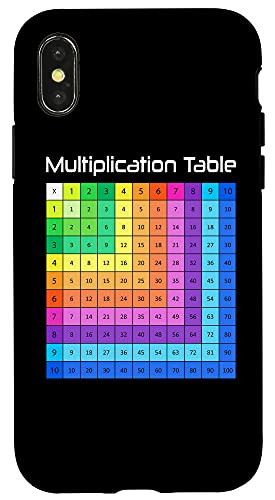 iPhone X-XS Multiplication Table Math Mathematics For Kids Case