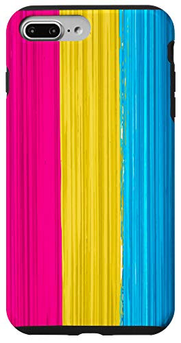 iPhone 7 Plus-8 Plus Pansexual Pride Flag Paint Strokes Case