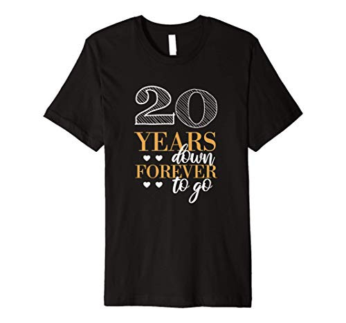20 Years Down For Couples - 20th Wedding Anniversary Premium T-Shirt