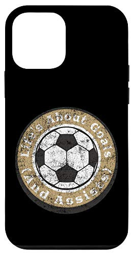 iPhone 12 mini Hilarious Soccer Player Quote - Goals  and  Assists - Gold Case