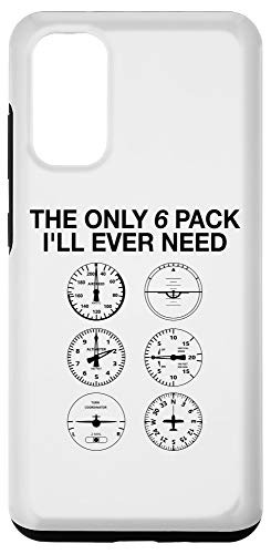 Galaxy S20 Airplane Instrument Panel Funny Six pack Pilot Case
