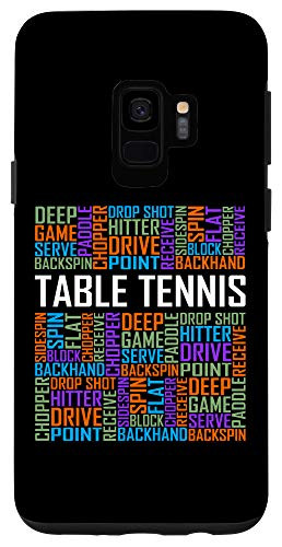 Galaxy S9 Table Tennis Words Lover Ping Pong Player Love Case