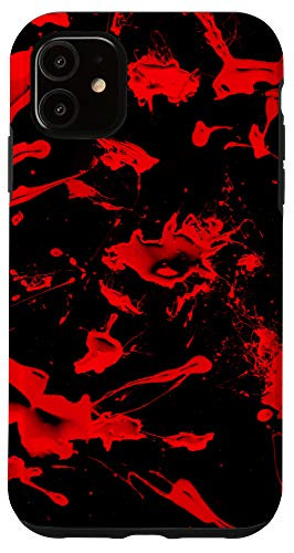 iPhone 11 Splattered Paint Design Spray Paint Drippy Paint Splatter Case