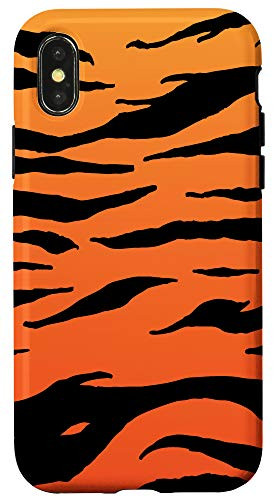 iPhone X-XS Tiger Stripes Orange and Black Big Cat Jungle Pattern Case