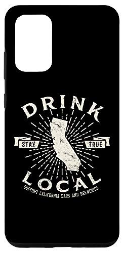 Galaxy S20 plus Drink Local Beer Brewery California Support shirt Case