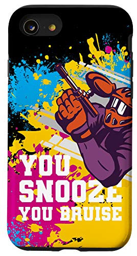 iPhone SE -2020- - 7 - 8 You Snooze You Bruise Paintball Player Joke Design Case