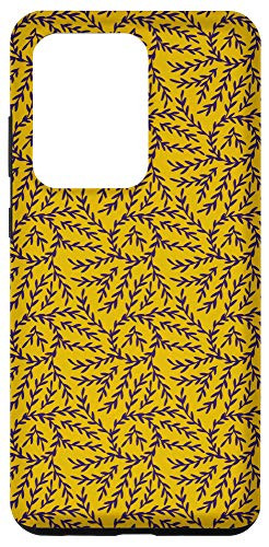 Galaxy S20 Ultra Cute Classic Orange Blue Provence pattern Cover Case