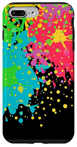 iPhone 7 Plus-8 Plus Paint splashes splatter abstract colourful design Case