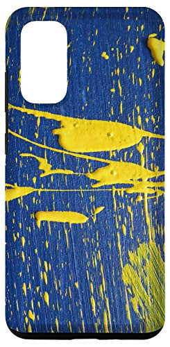 Galaxy S20 Yellow Paint Splatter Case