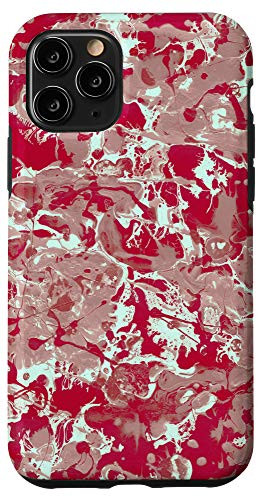 iPhone 11 Pro Stylish Paint Red Splash Protective Smartphone Case