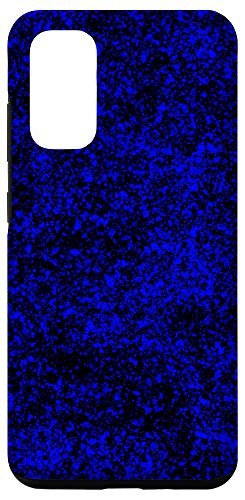 Galaxy S20 Blue Black Modern Abstract Paint Pattern Design Case