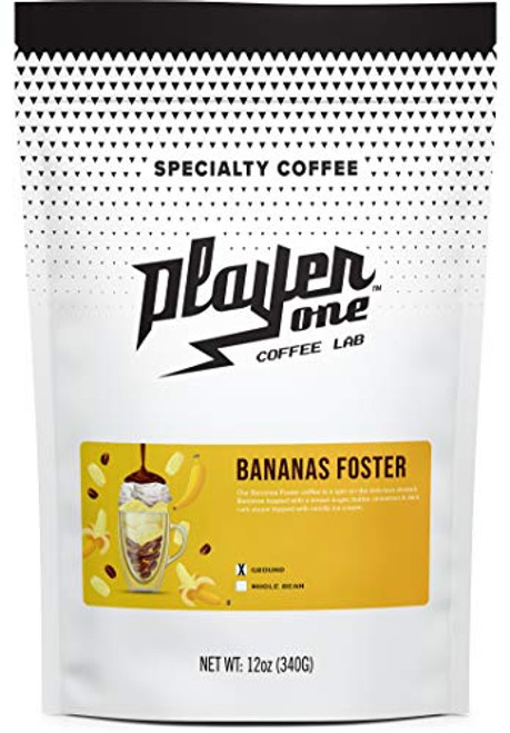 Bananas Foster Coffee Flavored Coffee 12oz Player One Coffee -Ground- Bananas Foster Coffee Flavored Coffee 12oz Player One Coffee -Ground-