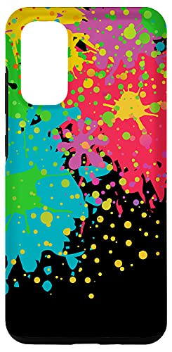 Galaxy S20 Paint splashes splatter abstract colourful design Case