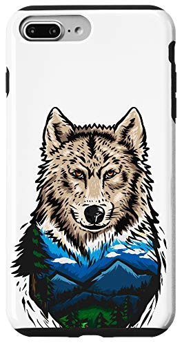 iPhone 7 Plus-8 Plus Wild Nature Wolf Wood Mountains Outdoors Carnivore Case