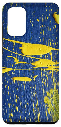 Galaxy S20 plus Yellow Paint Splatter Case