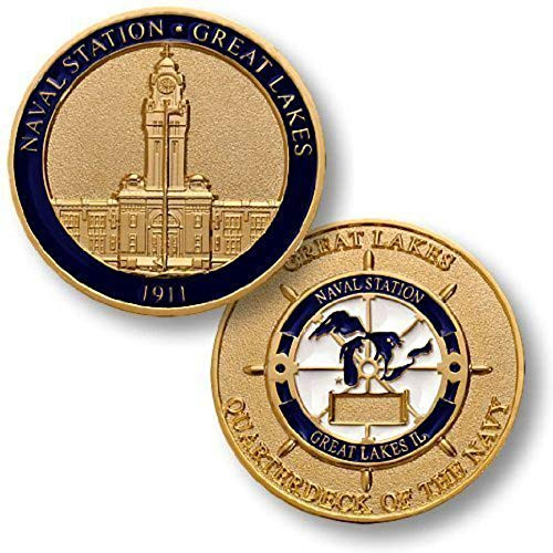 U.S. Navy Naval Station Great Lakes Challenge Coin