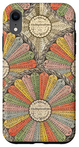 iPhone XR Multiplication Tables Math Geek Vintage Style Case