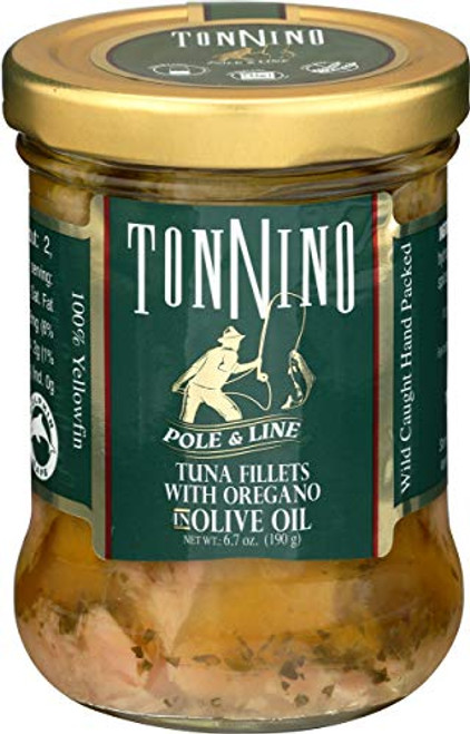 Tonnino Tuna Fillets Yellowfin Oregano Olive Oil 6.7 Ounce