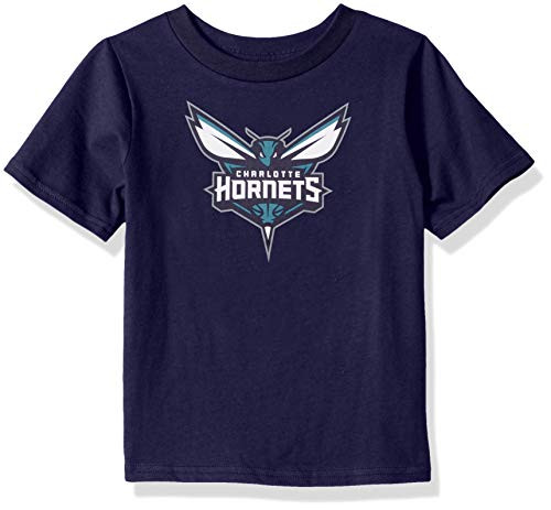 Outerstuff Youth NBA "Primary Logo" Short Sleeve Basic Tee Charlotte Hornets Dark Purple Kids Medium -5-6-