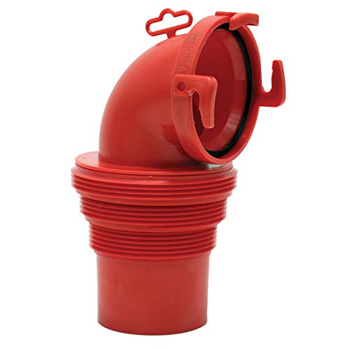 Valterra F02-3112 EZ Coupler 90° Bayonet Sewer Fitting Red