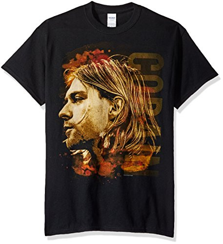 FEA Men's Kurt Cobain Side View T-Shirt Black XX-Large