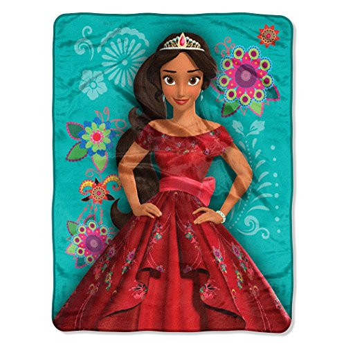Disney's Elena of Avalor, "Elena Time" Micro Raschel Throw Blanket, 46" x 60", Multi Color