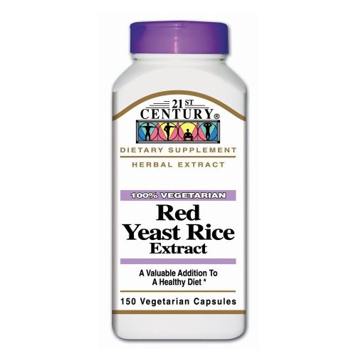 21st Century Red Yeast Rice Herbal Extract- 150 Vegetarian Capsules 21st Century Red Yeast Rice Herbal Extract- 150 Vegetarian Capsules