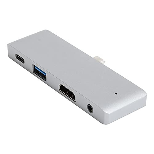Zopsc-1 4 in 1 USB C to Dual 4K HDMI Adapter with Display Port Type C Hub Docking Station Type?C to HD Multimedia Interface plusAudio3.5 plusUSB3.0 plusUSB-C Adapter USB C Docking Station