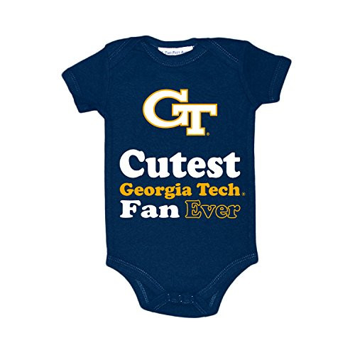 Two Feet Ahead NCAA Georgia Tech Children Unisex Lap Shoulder Creeper18MoNavy
