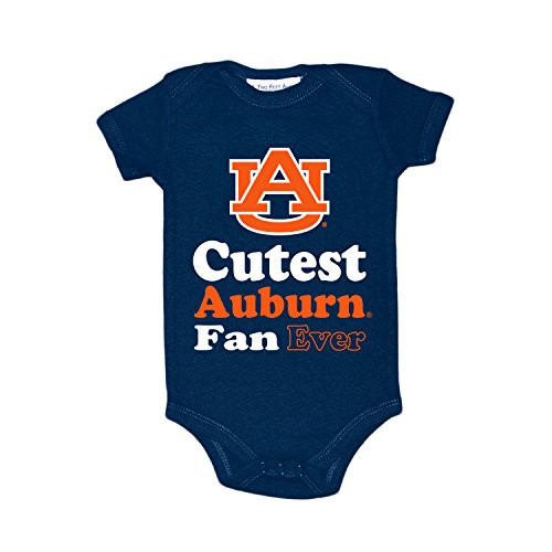 Two Feet Ahead NCAA Auburn Tigers Children Unisex Lap Shoulder Creeper18 moNavy