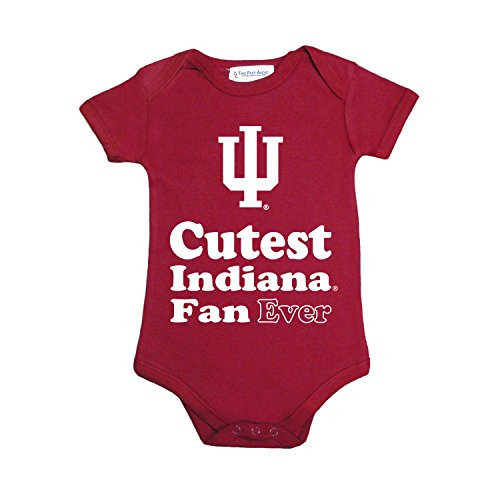 Two Feet Ahead NCAA Indiana Hoosiers Children Unisex Lap Shoulder CreeperNbCrimson