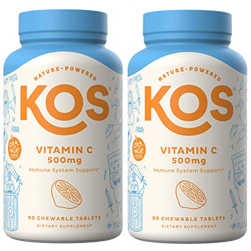 Vitamin C Chewable Tablets -Pack of 2- - High Absorption Non GMO Gluten Free Amazing Orange Flavor - Promotes Healthy Immune System Function - 90 Count 500 mg Vitamin C
Vitamin C Chewable Tablets -Pack of 2- - High Absorption Non GMO Gluten Free Amazing Orange Flavor - Promotes Healthy Immune System Function - 90 Count 500 mg Vitamin C