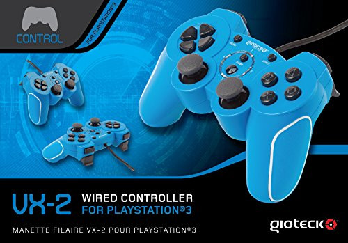 Gioteck VX-2 Wired Controller - Blue -PS3-PC-