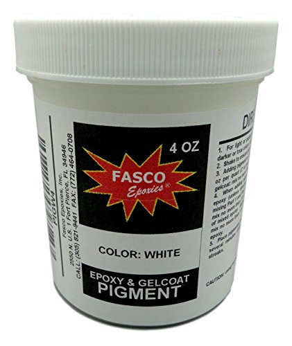 White Pigment for Epoxy Resin, Gelcoat, Paint, Latex - 4 oz