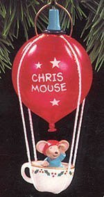 Hallmark Chris Mouse Flight -Light- #9 1993 Ornament QLX7152