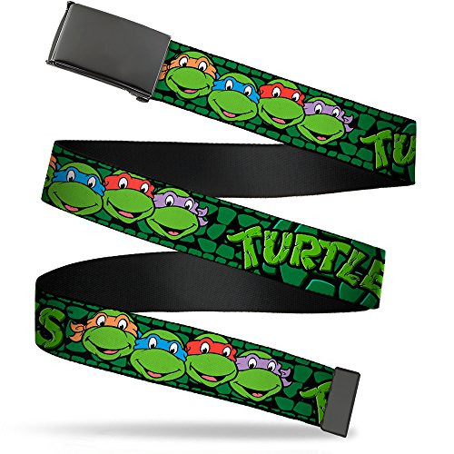 Teenage Mutant Ninja Turtles mens Buckle-down Web Ninja Turtles 1.5" Belt Multicolor 1.5 Wide - Fits up to 42 Pant Size US