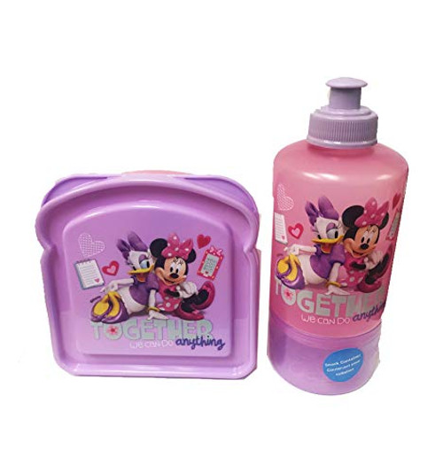 Disney Minnie Mouse and Daisy Duck Sandwich Keeper Box and Sip N Snack Water Bottle Disney Minnie Mouse and Daisy Duck Sandwich Keeper Box and Sip N Snack Water Bottle