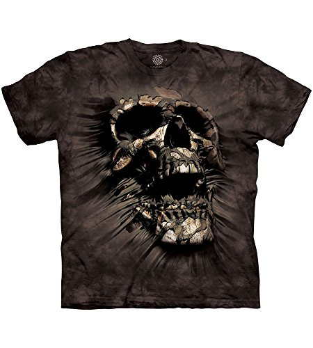 The Mountain Breakthrough Skull Adult T-Shirt Black XL