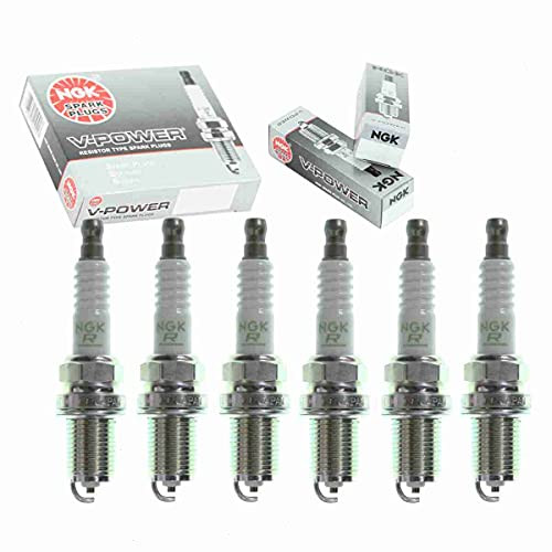 6 pcs NGK V-Power Spark Plugs for 2002-2004 Audi A4 Quattro 3.0L - Engine Kit Set Tune Up