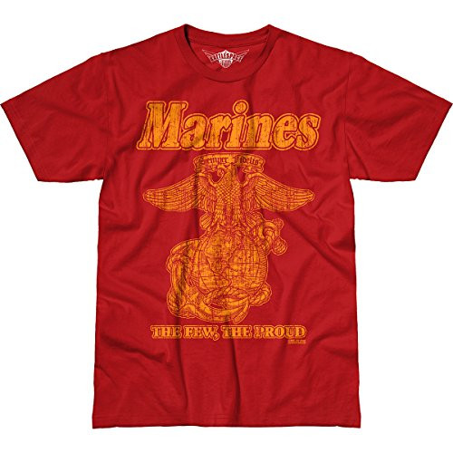 7.62 Design USMC 'Retro' Men's Battlespace T-Shirt Scarlet Large