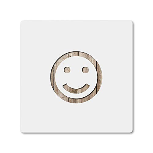 Smiley Face Stencil Pack Large 10 Inch and 5 Inch Plastic Mylar Stencil for Painting Walls Crafts Signs ID 530192
