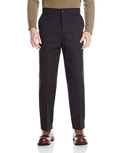 Red Kap Men's Stain Resistant Flat Front Work Pants Black 52W x 32L