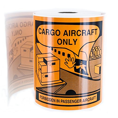 Cargo Aircraft Only Warning Labels for Lithium Battery Transport LV-SL11