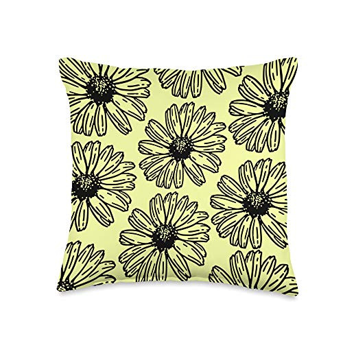 Yellow Sunflower Pattern Cute Floral Wildflower Yellow and Black Sunflower Pattern Cute Floral Wildflower Throw Pillow 16x16 Multicolor Yellow Sunflower Pattern Cute Floral Wildflower Yellow and Black Sunflower Pattern Cute Floral Wildflower Throw Pillow 16x16 Multicolor