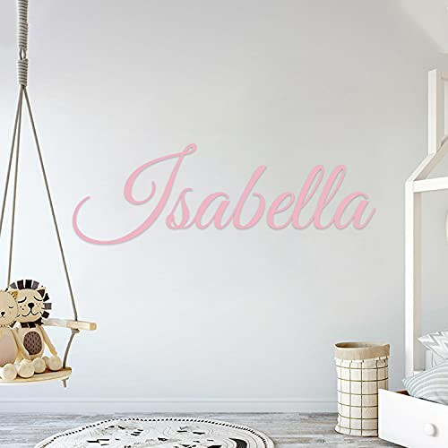 Multiple Font Custom Name Nursery Wall Decal - Mural Wall Decal Sticker for Home Children's Bedroom Car  and  Laptop -OP002-