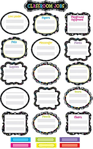 Creative Teaching Press BW Classroom Jobs Mini Bulletin Board Set -6999-