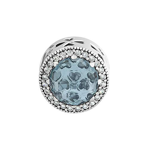 CKK Fits Pandora Bracelet Radiant Heart Charm 925 Sterling Silver Crystal European Beads DIY Jewelry Making for Women Mother's Day Gift CKK Fits Pandora Bracelet Radiant Heart Charm 925 Sterling Silver Crystal European Beads DIY Jewelry Making for Women Mother's Day Gift